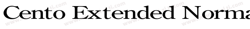 Cento Extended Normal字体转换